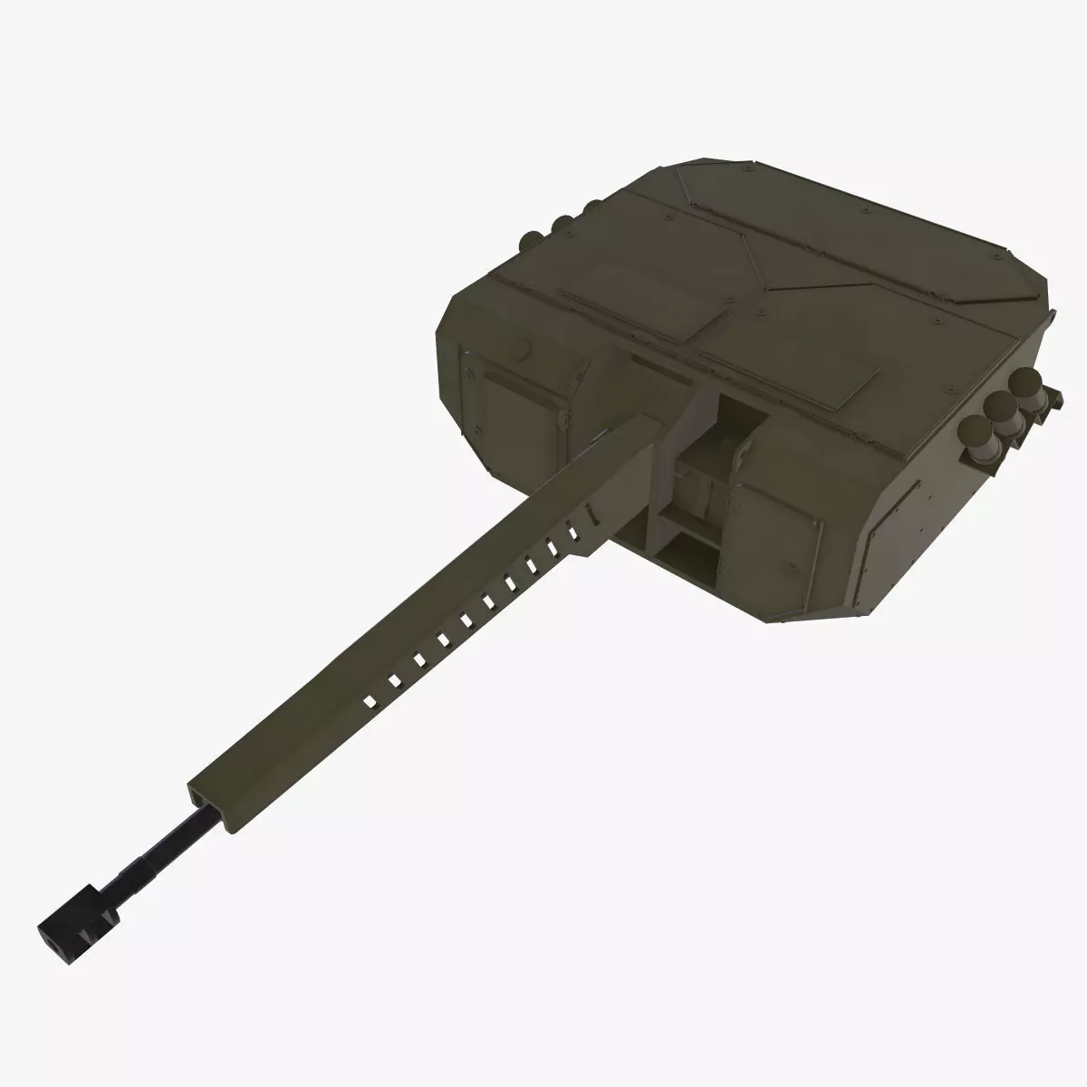 Turret 32V01 Low-poly 3D model_0