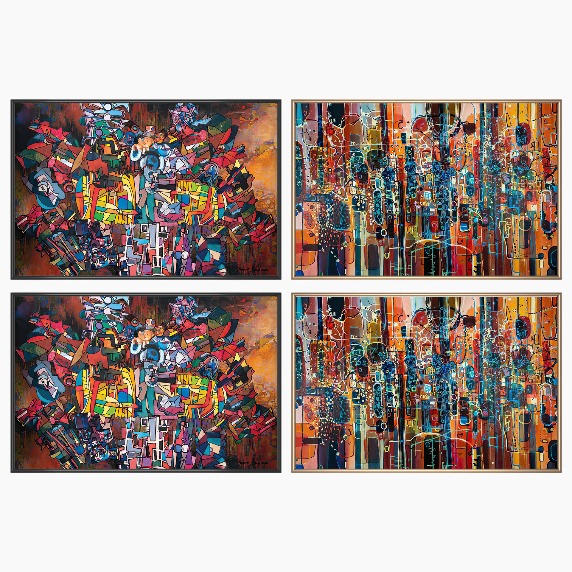 Wall Art Set 3634 3D model_1