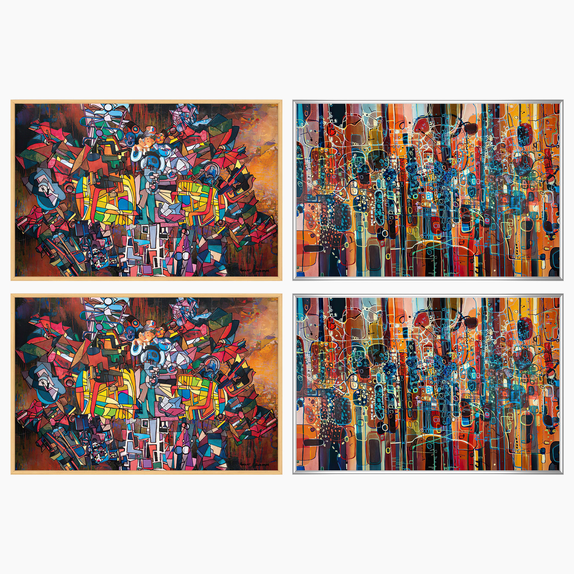 Wall Art Set 3634 3D model_2