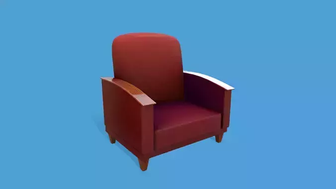 Stylized armchair