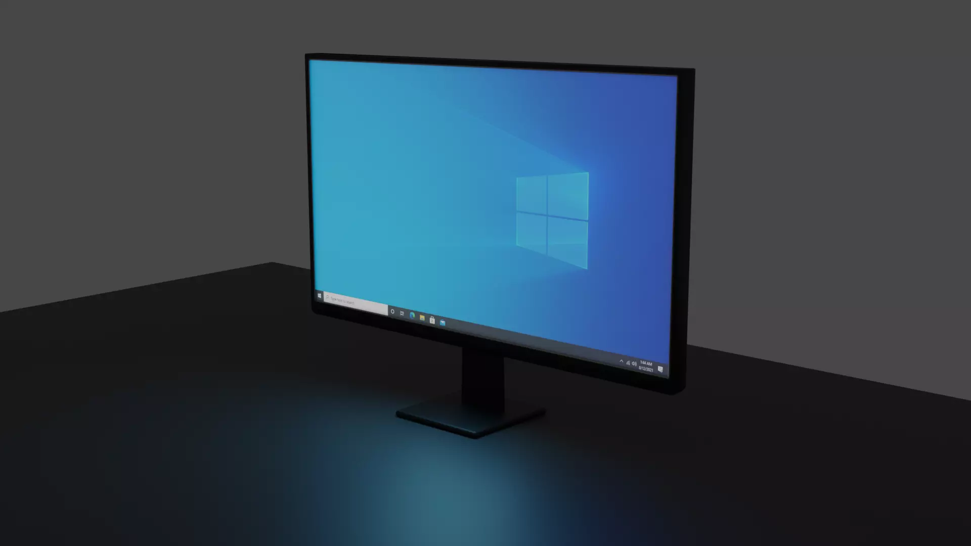 Monitor      Low polly 3D model_0