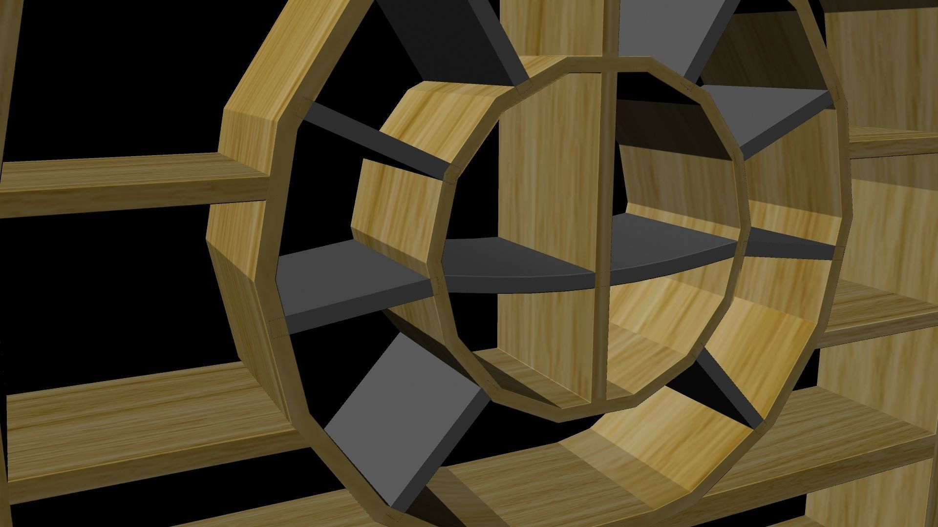 BOOK SHELF 3D model_7