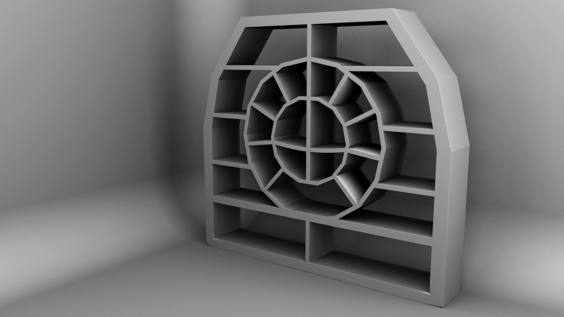 BOOK SHELF 3D model_10