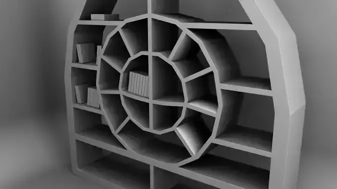 BOOK SHELF 3D model
