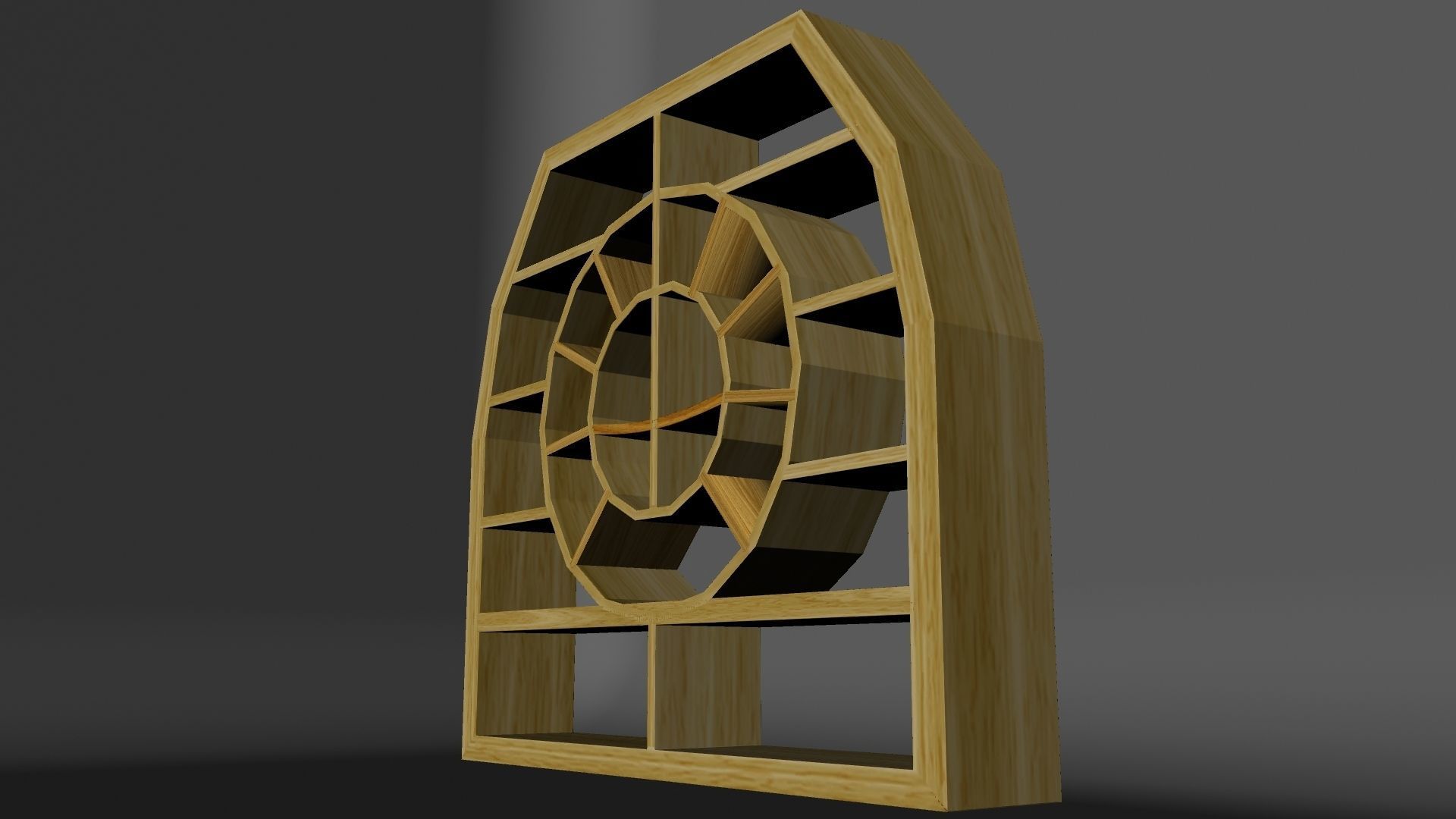 BOOK SHELF 3D model_3