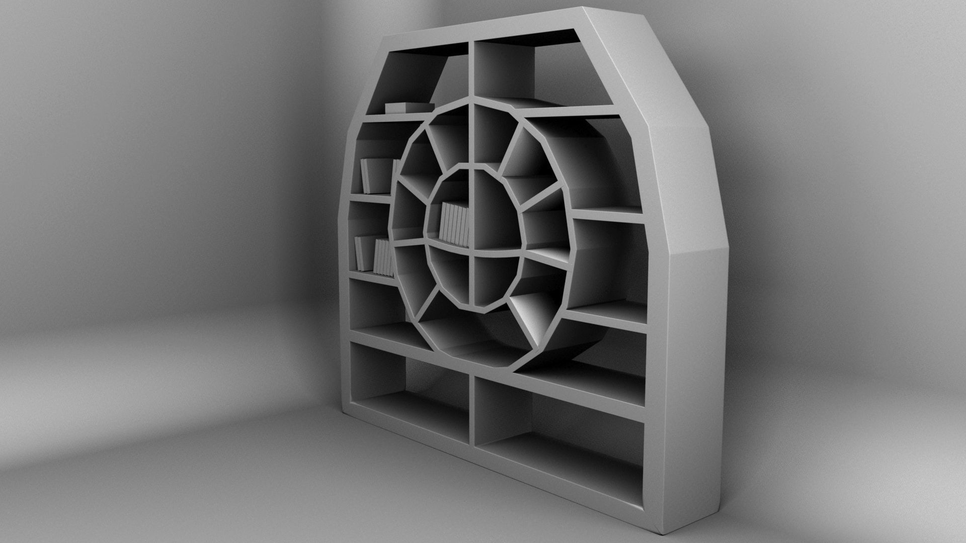 BOOK SHELF 3D model_11