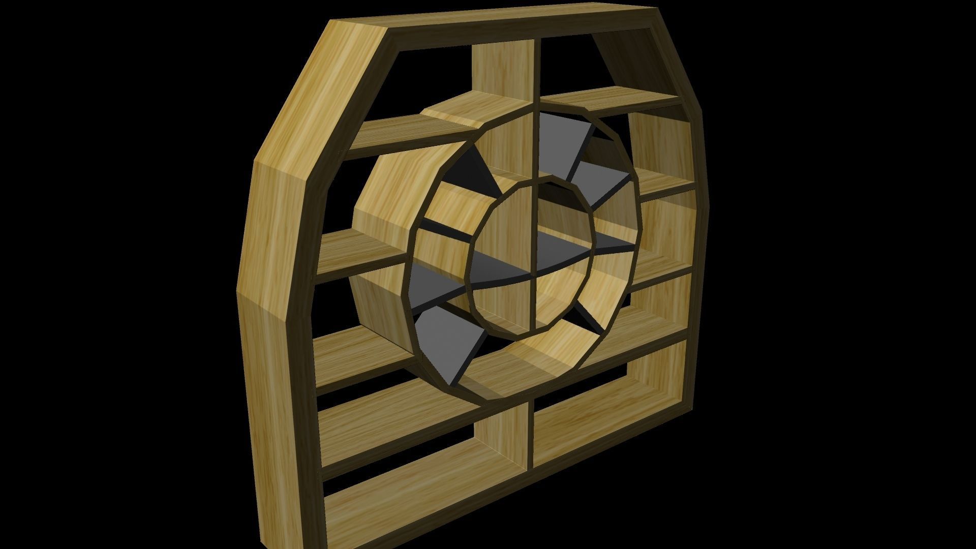 BOOK SHELF 3D model_6