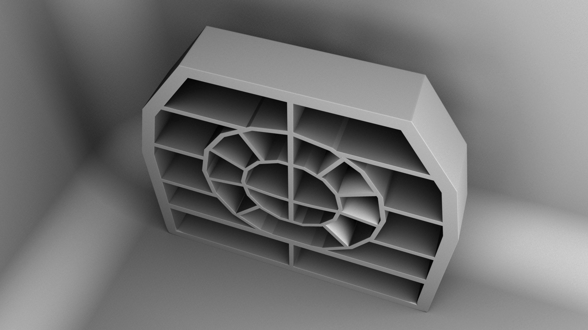 BOOK SHELF 3D model_4