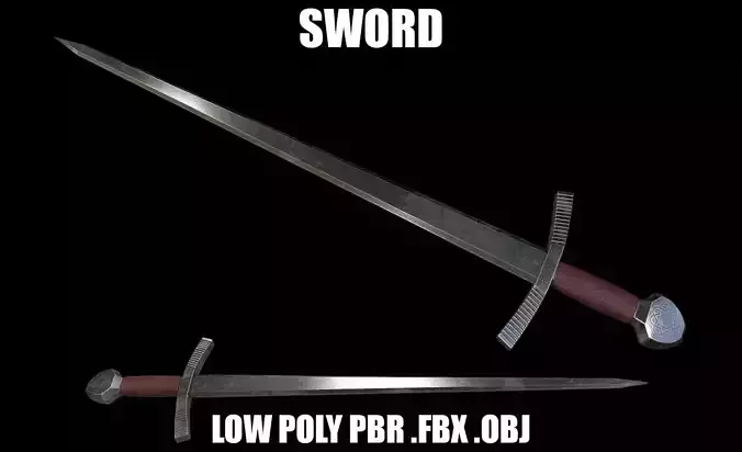 Sword PBR Low Poly
