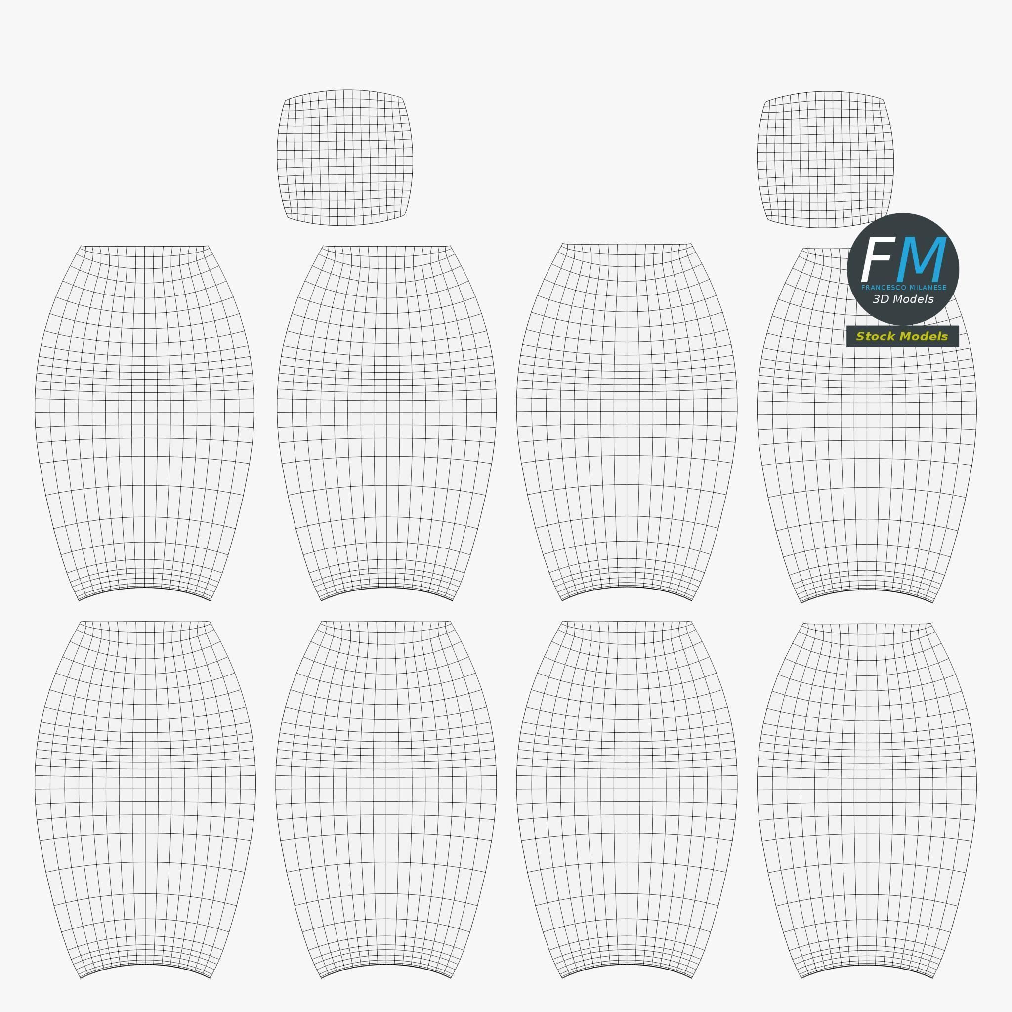 12V incandescent car light 3D model_12