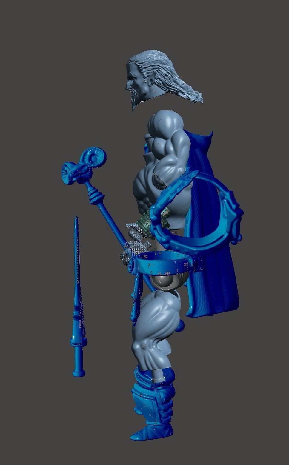 KELDOR MOTU skeletor 3D print model_5