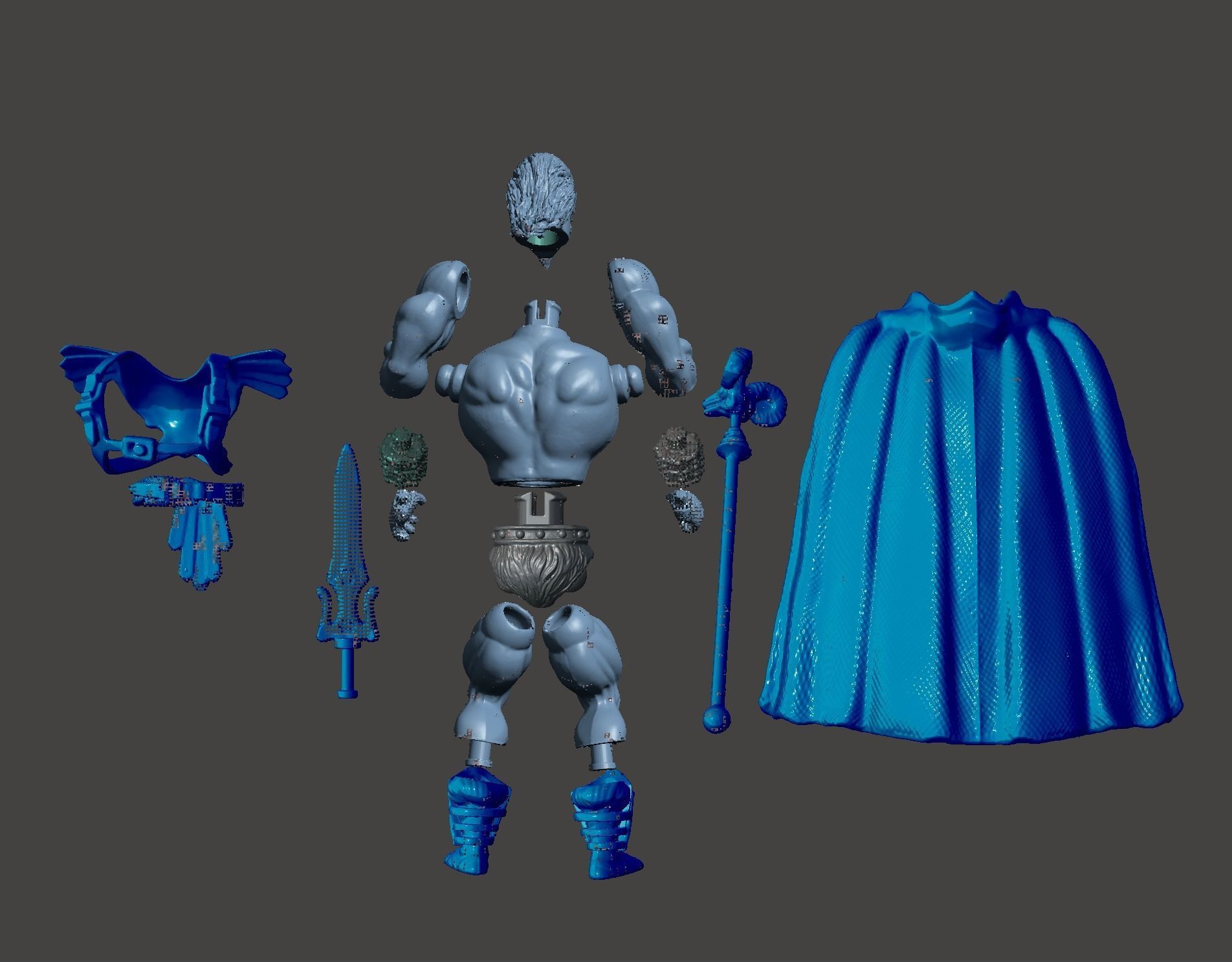 KELDOR MOTU skeletor 3D print model_6