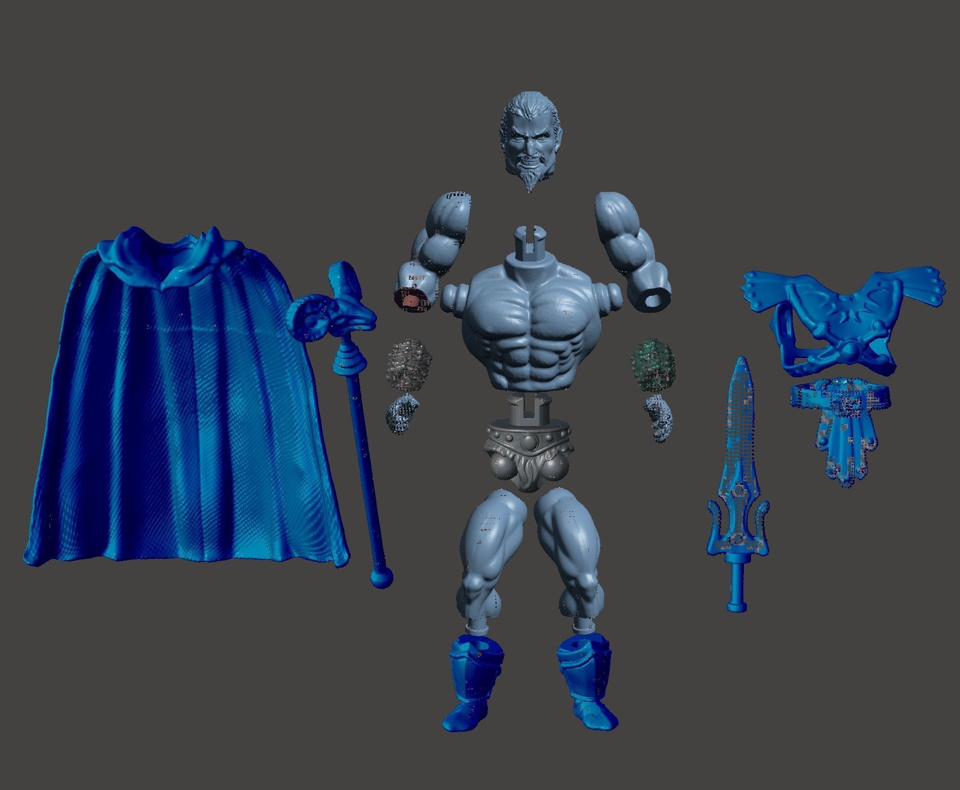 KELDOR MOTU skeletor 3D print model_4