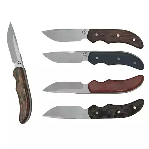 Survival Knife - Model 4 - with 5 Handle Skins