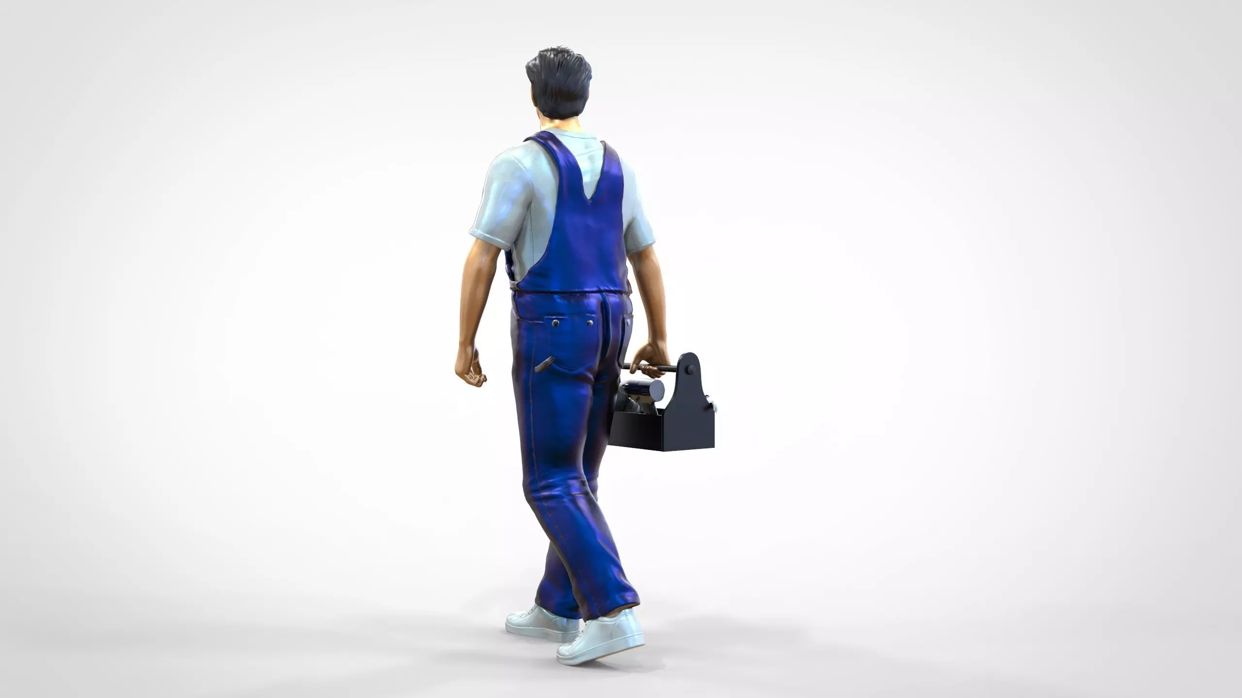 N9 Mechanic carrying a toolbox 3D print model