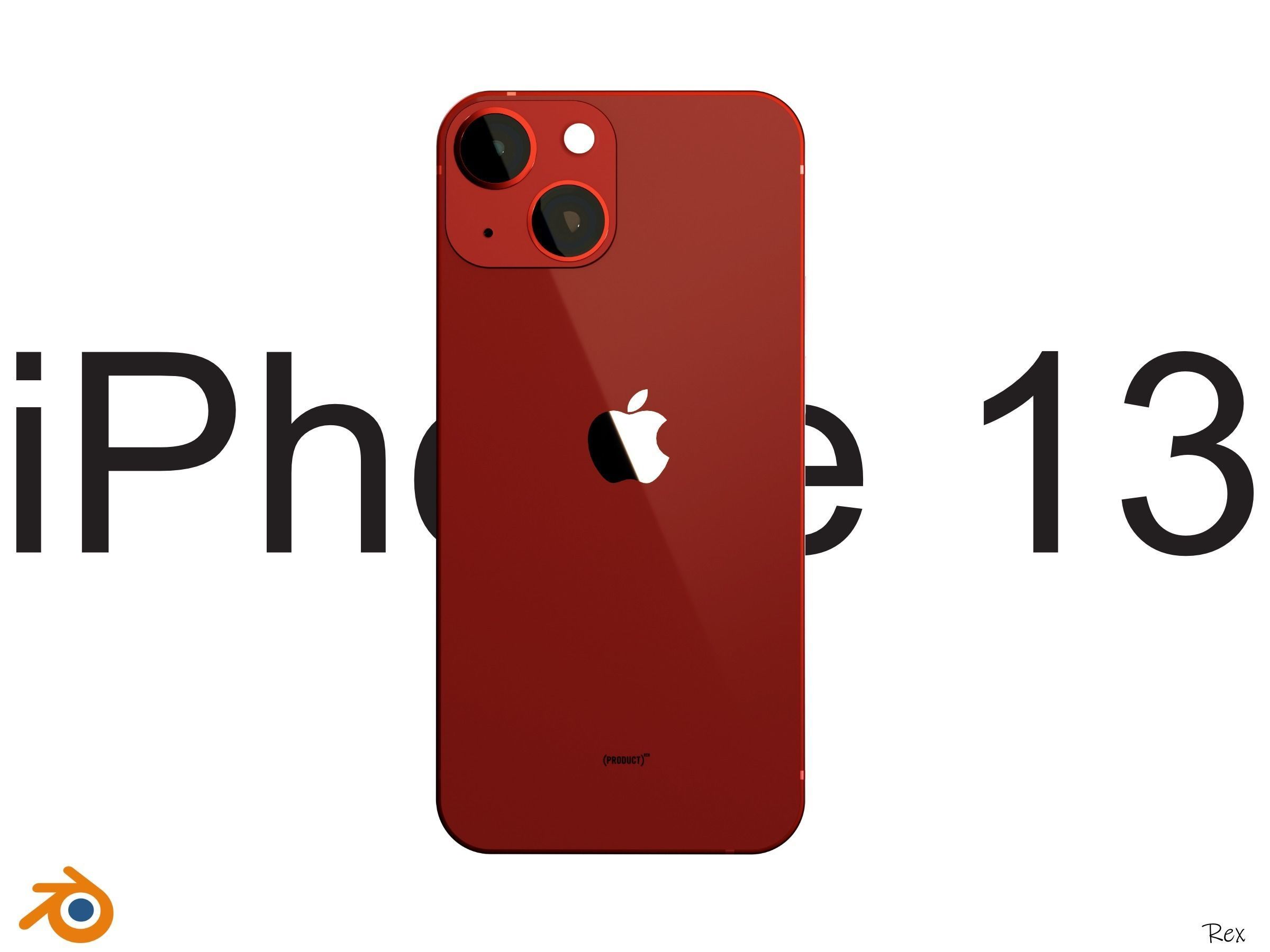 iPhone 13 Mini All Official Colors Free 3D model_1
