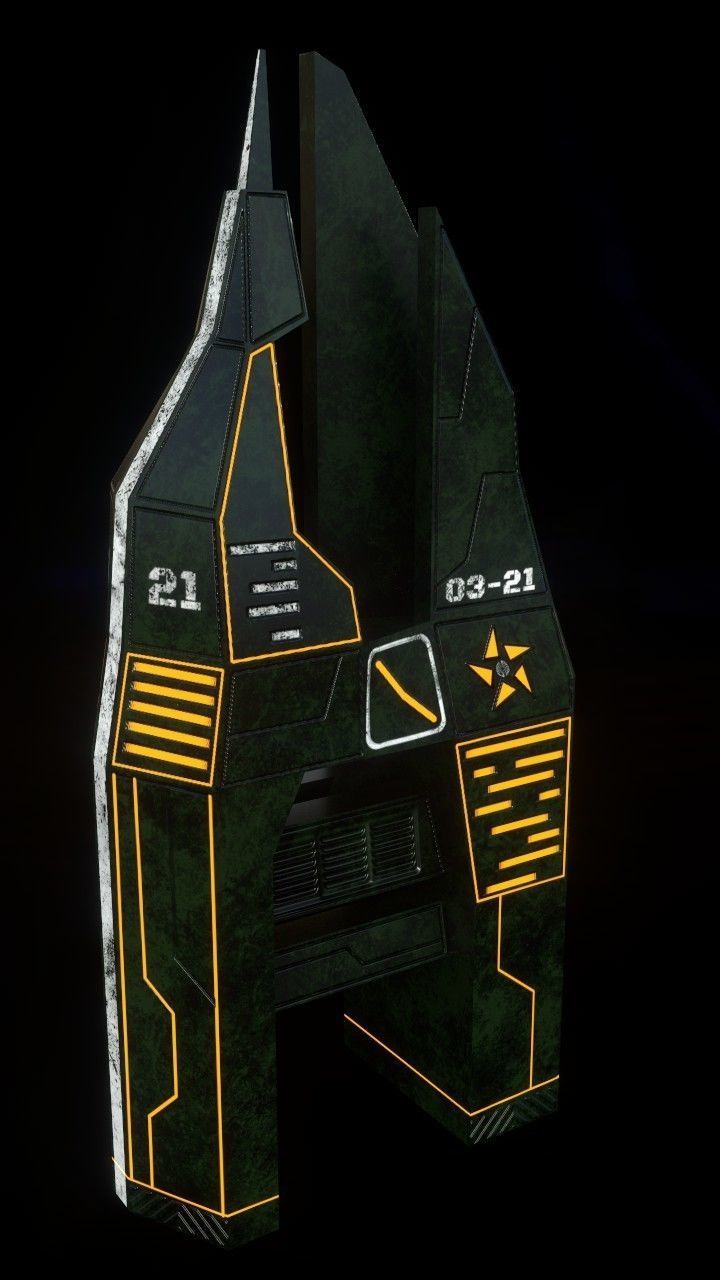 Sci-fi towers pack Low-poly 3D model_2