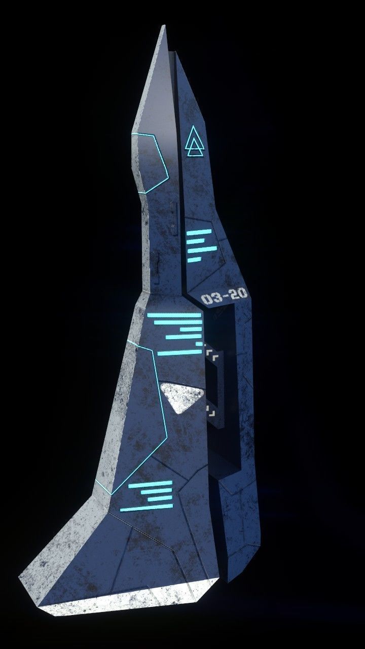 Sci-fi towers pack Low-poly 3D model_1