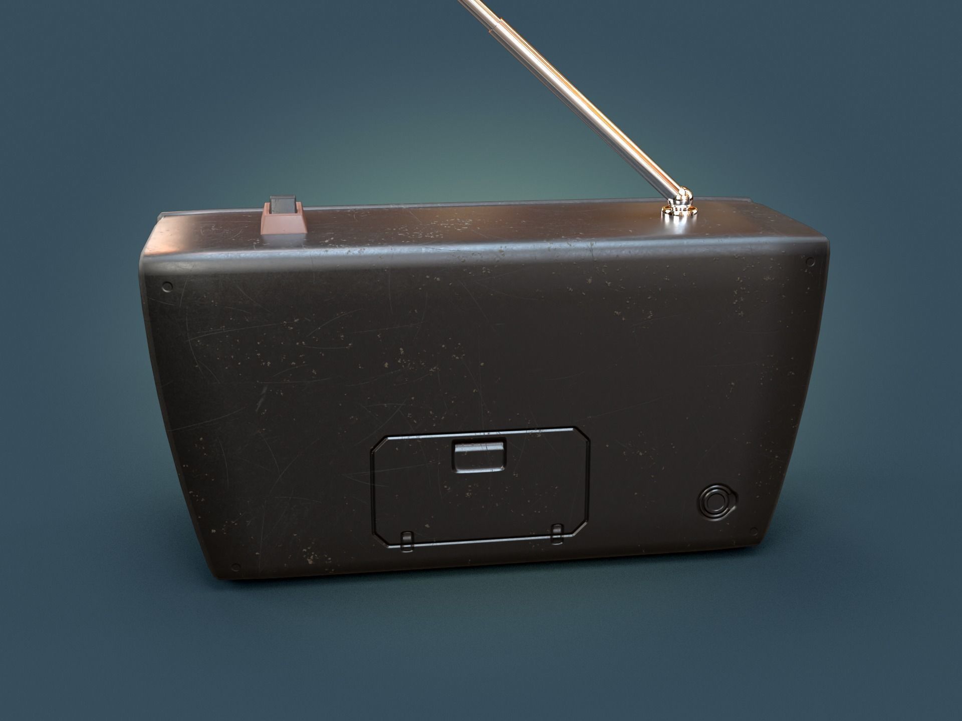 Stylized Radio Low-poly 3D model_3