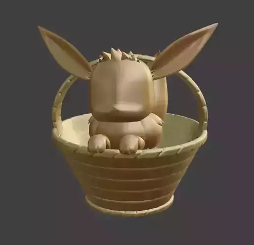 Eevee bunny in basket