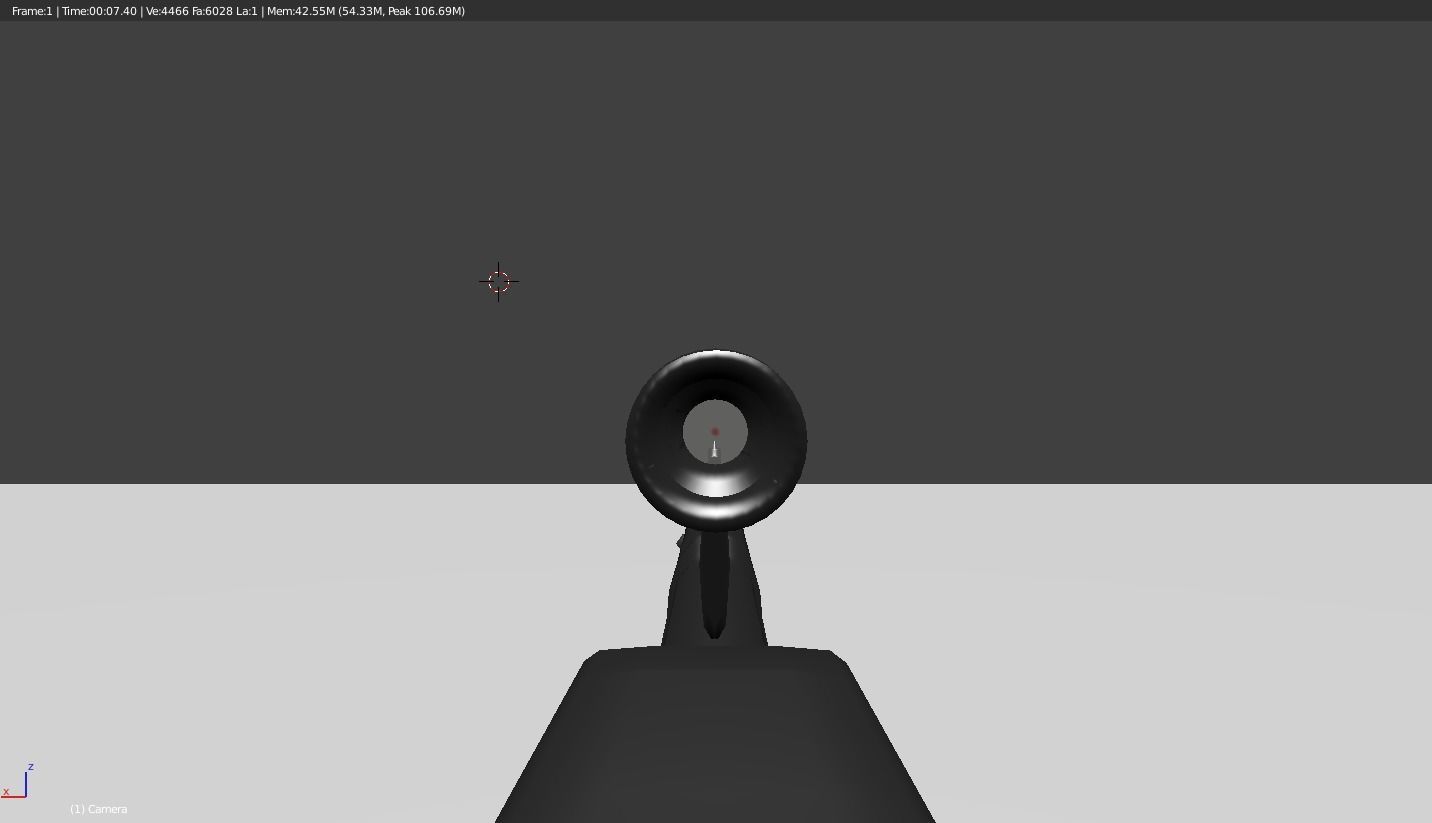 game ready AK 12 Low-poly 3D model_4