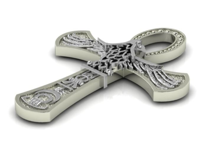 Egyptian cross Ankh 3D print model 3D print model_3