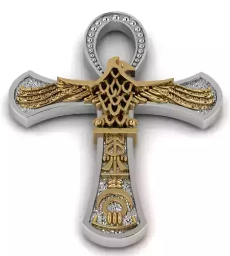 Egyptian cross Ankh 3D print model