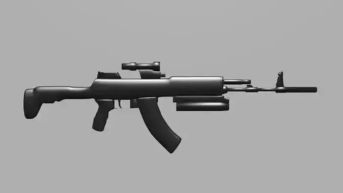 LOWPOLY AK12 rifle