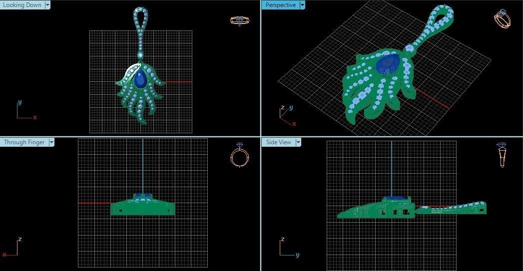 Jewelry Pendant 3D model 3D model_1