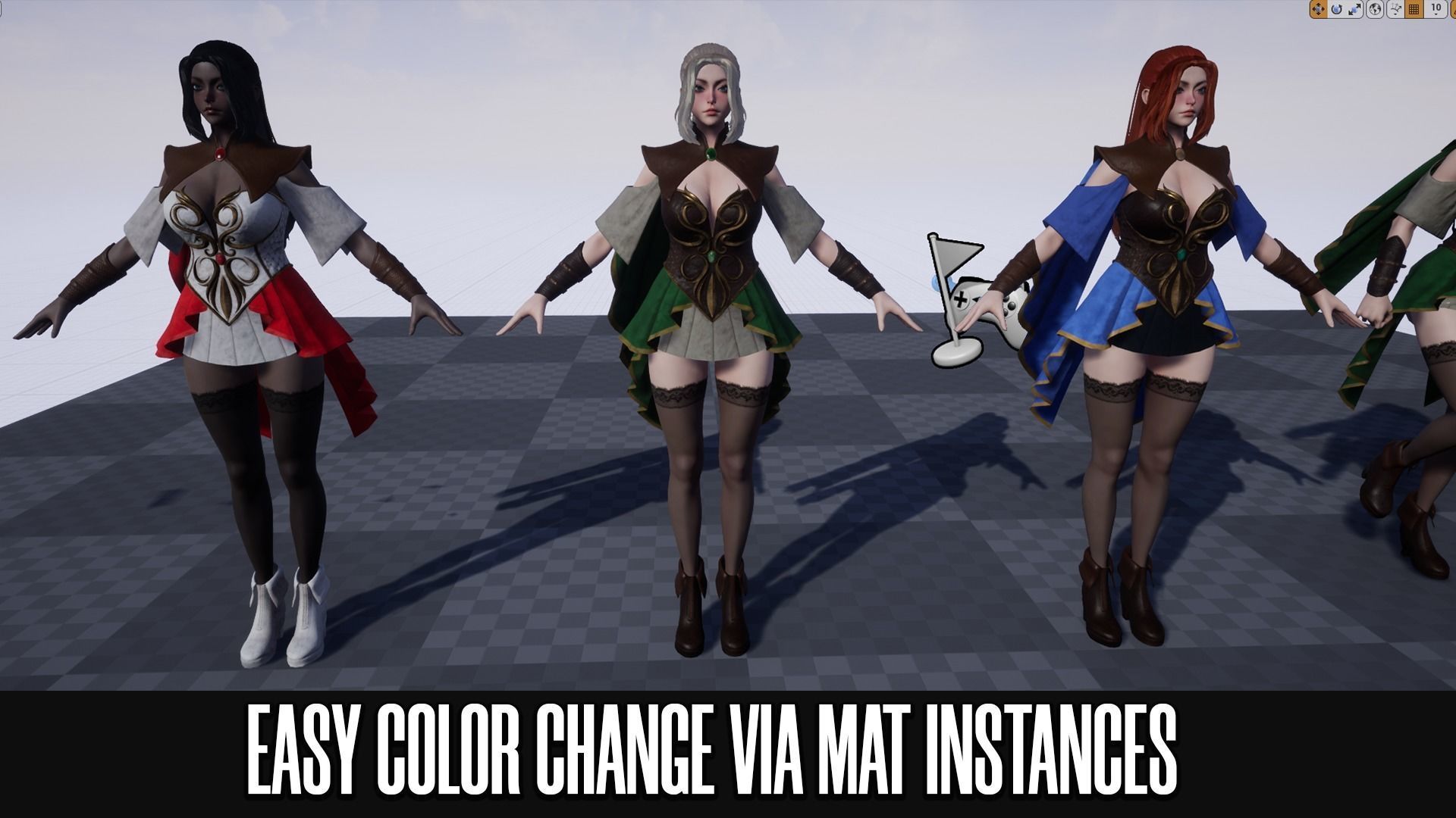 Elven Archer - Game Ready Low-poly 3D model_15