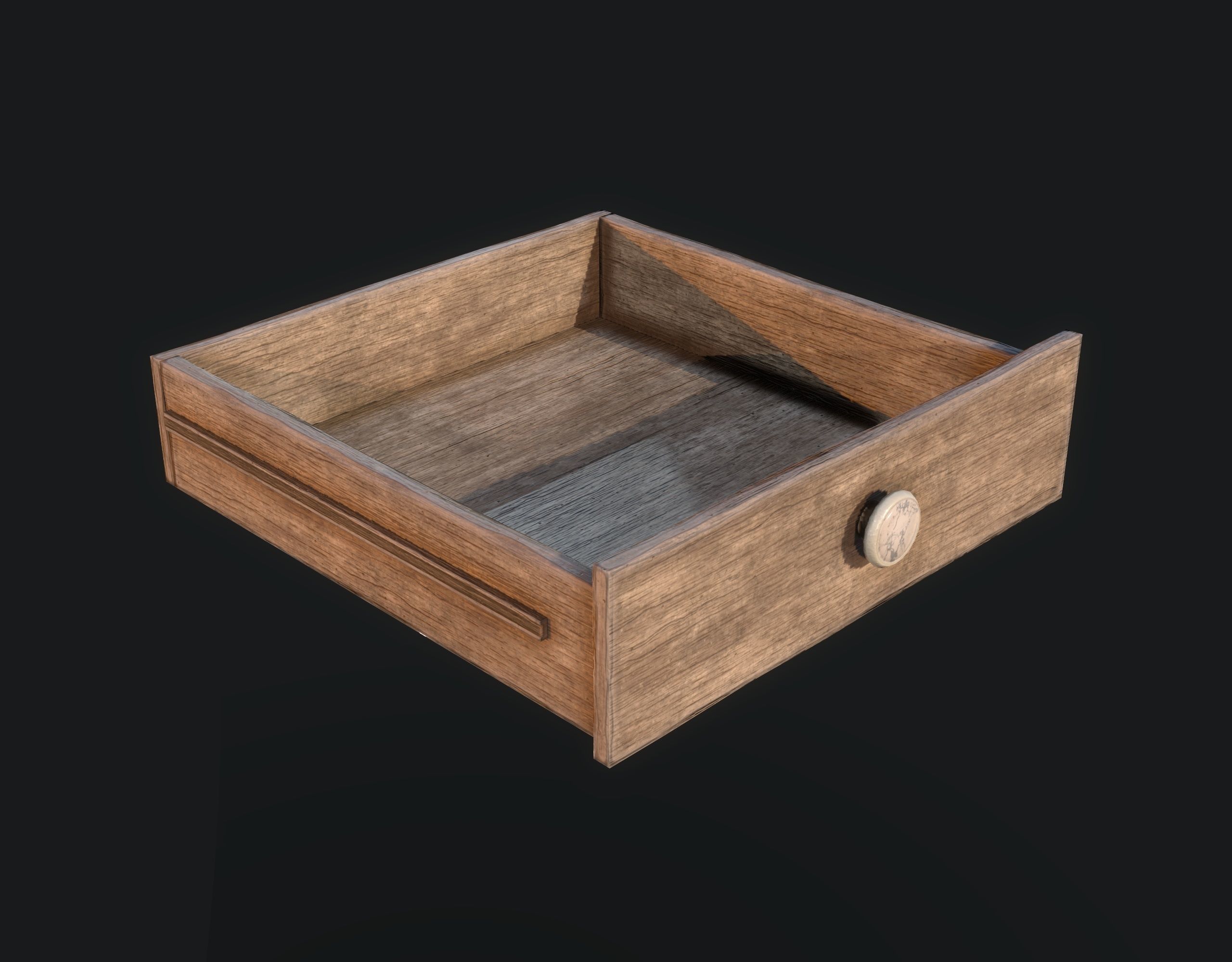 Side Table  Low-poly 3D model_10