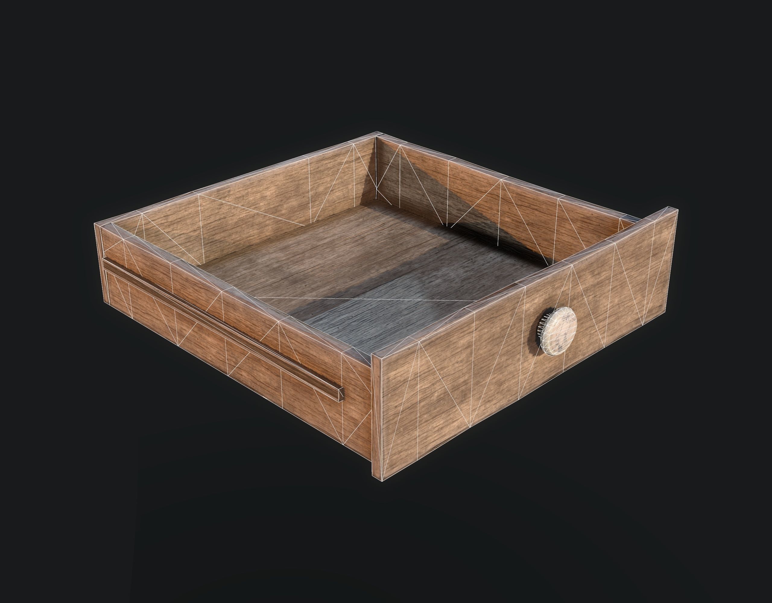 Side Table  Low-poly 3D model_11