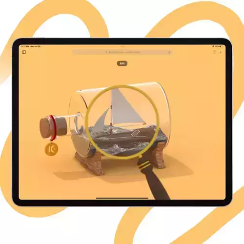 Boat In A Bottle 3D model