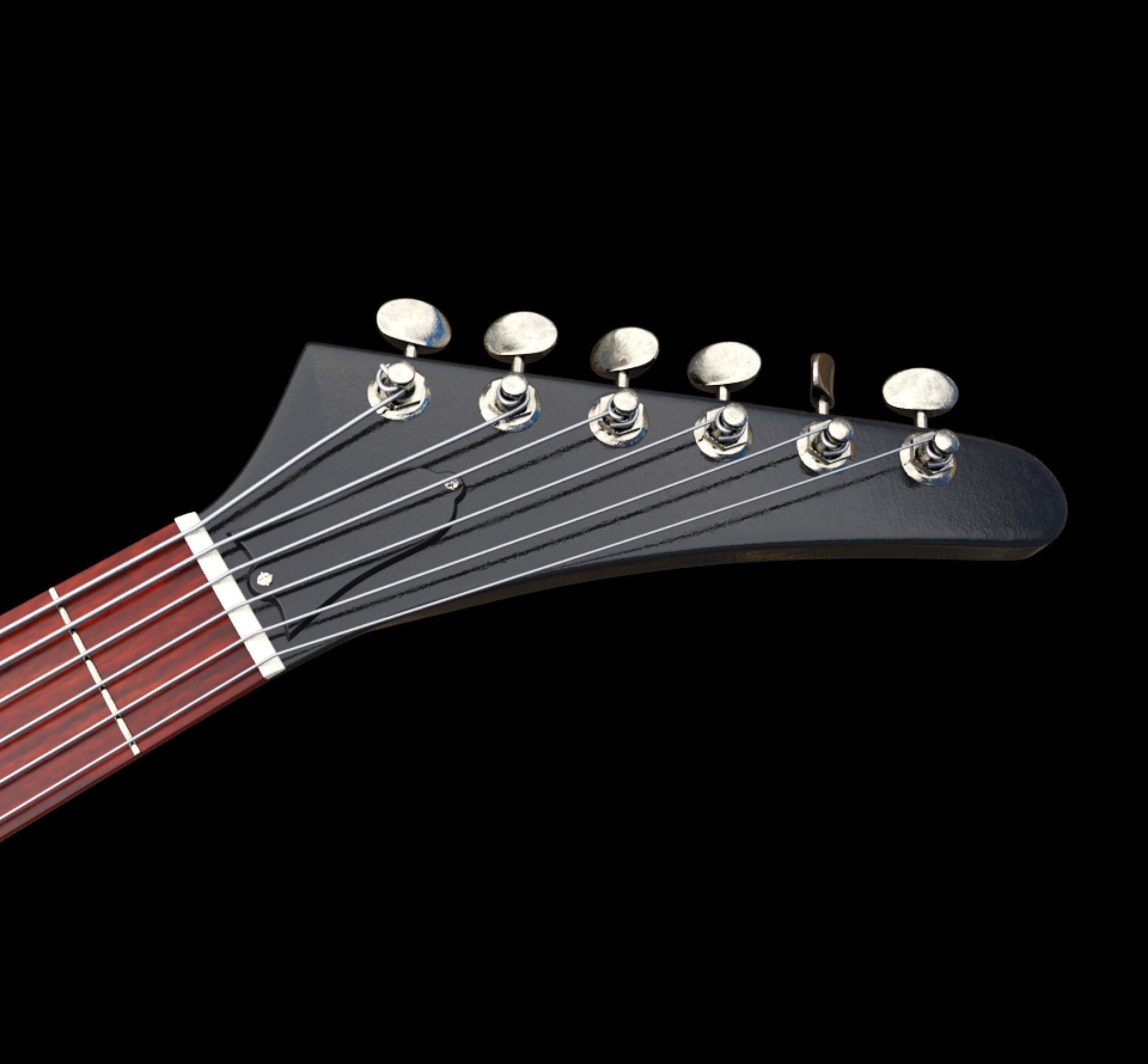 Gibson 76 Explorer Electric Guitar 3D model_4
