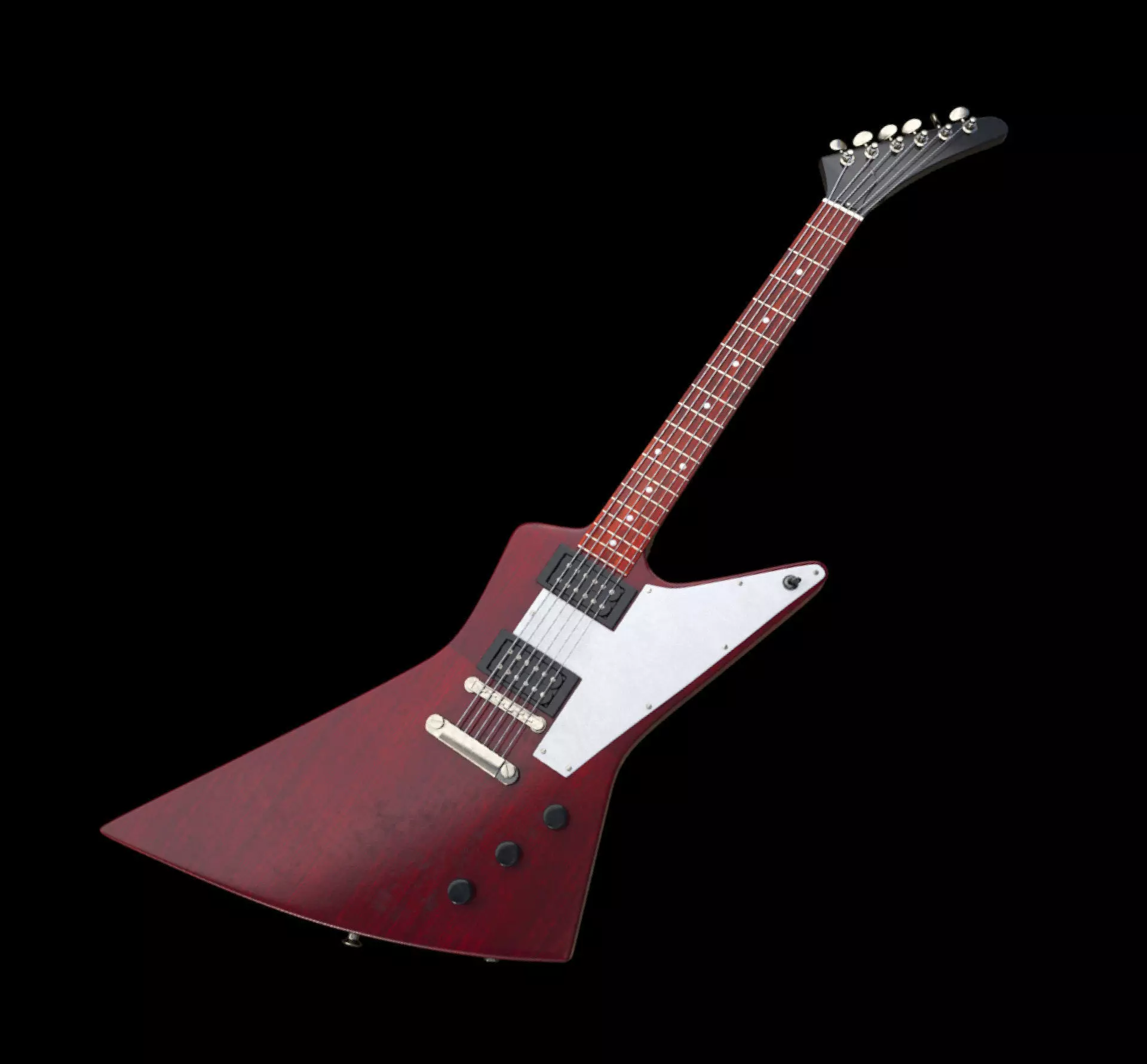 Gibson 76 Explorer Electric Guitar 3D model_0