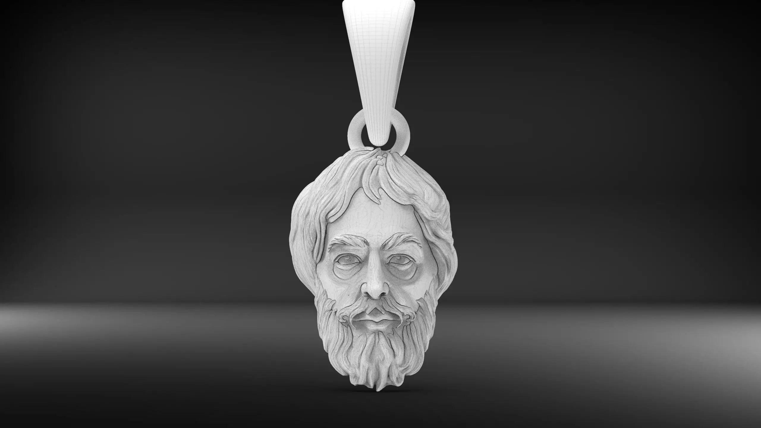 Greek God Pendant 3D print model