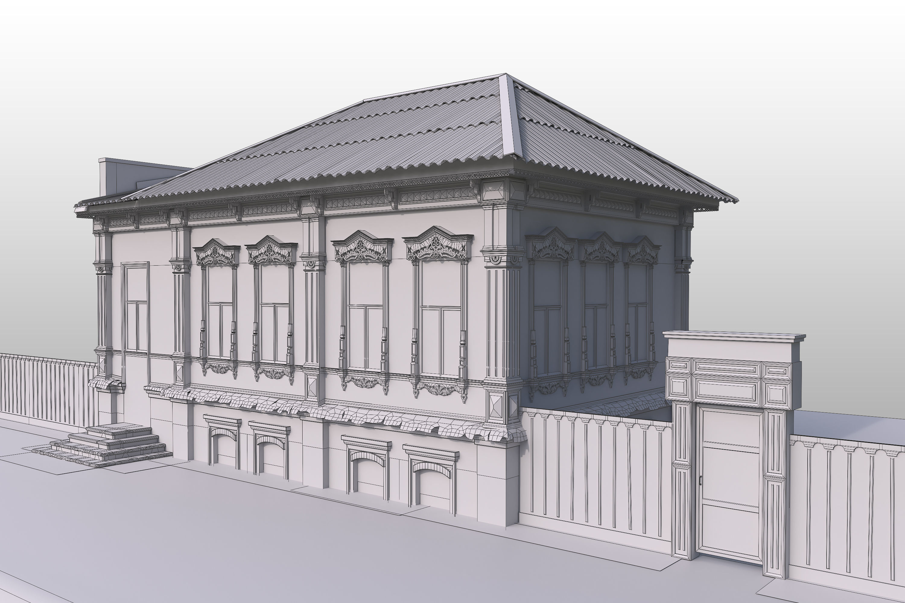 Old House3 Low-poly 3D model_12