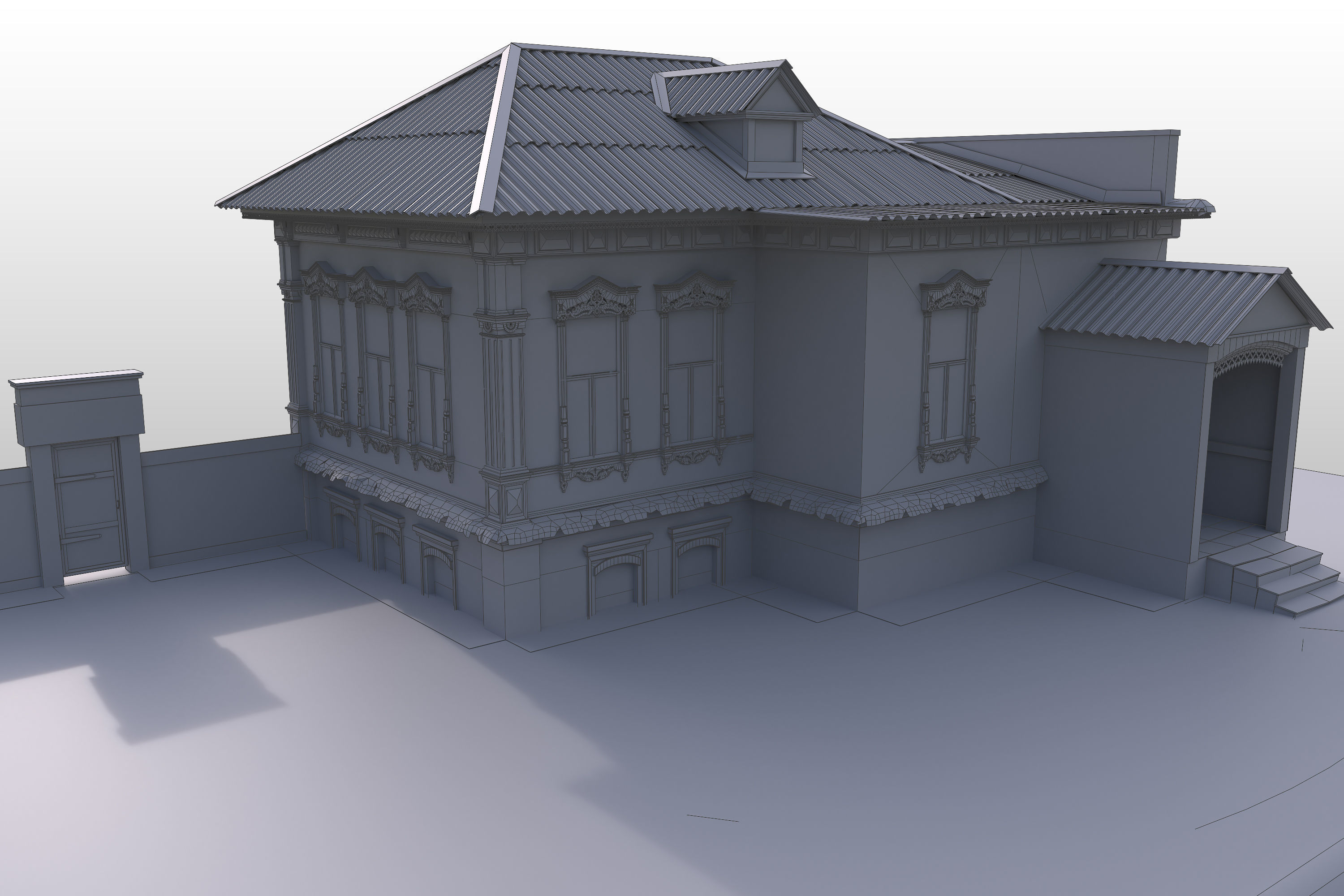 Old House3 Low-poly 3D model_13