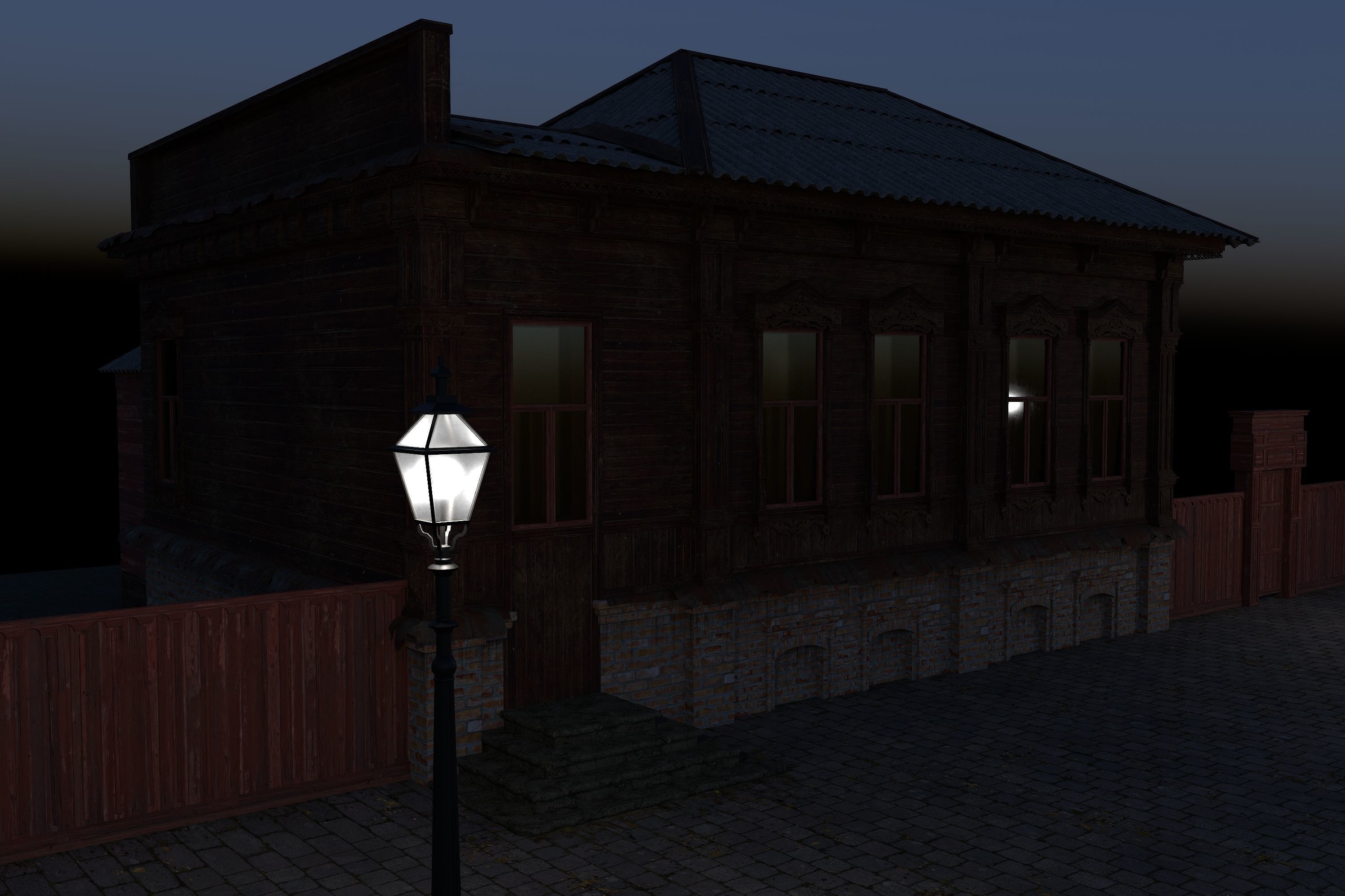 Old House3 Low-poly 3D model_11