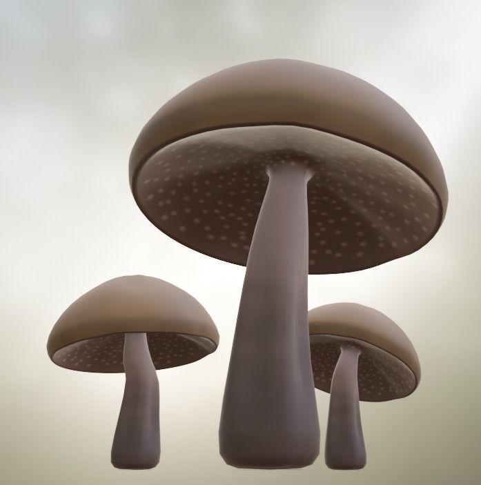 3 Default Mushroom 3D model_1