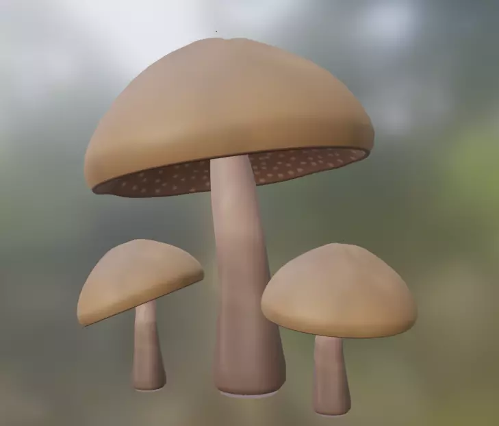 3 Default Mushroom 3D model_0