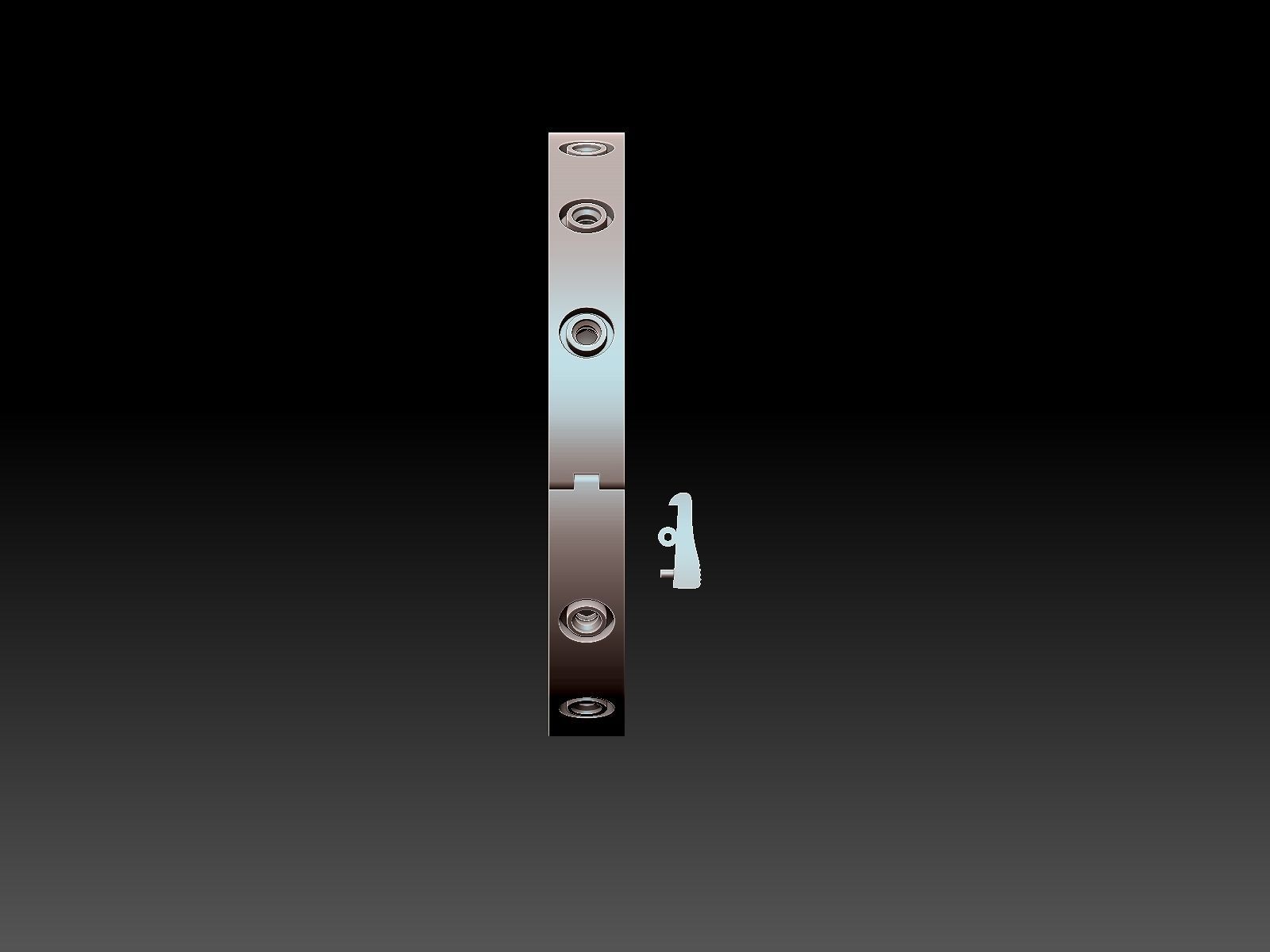 Bracelet with Diamonds 3D print model_9