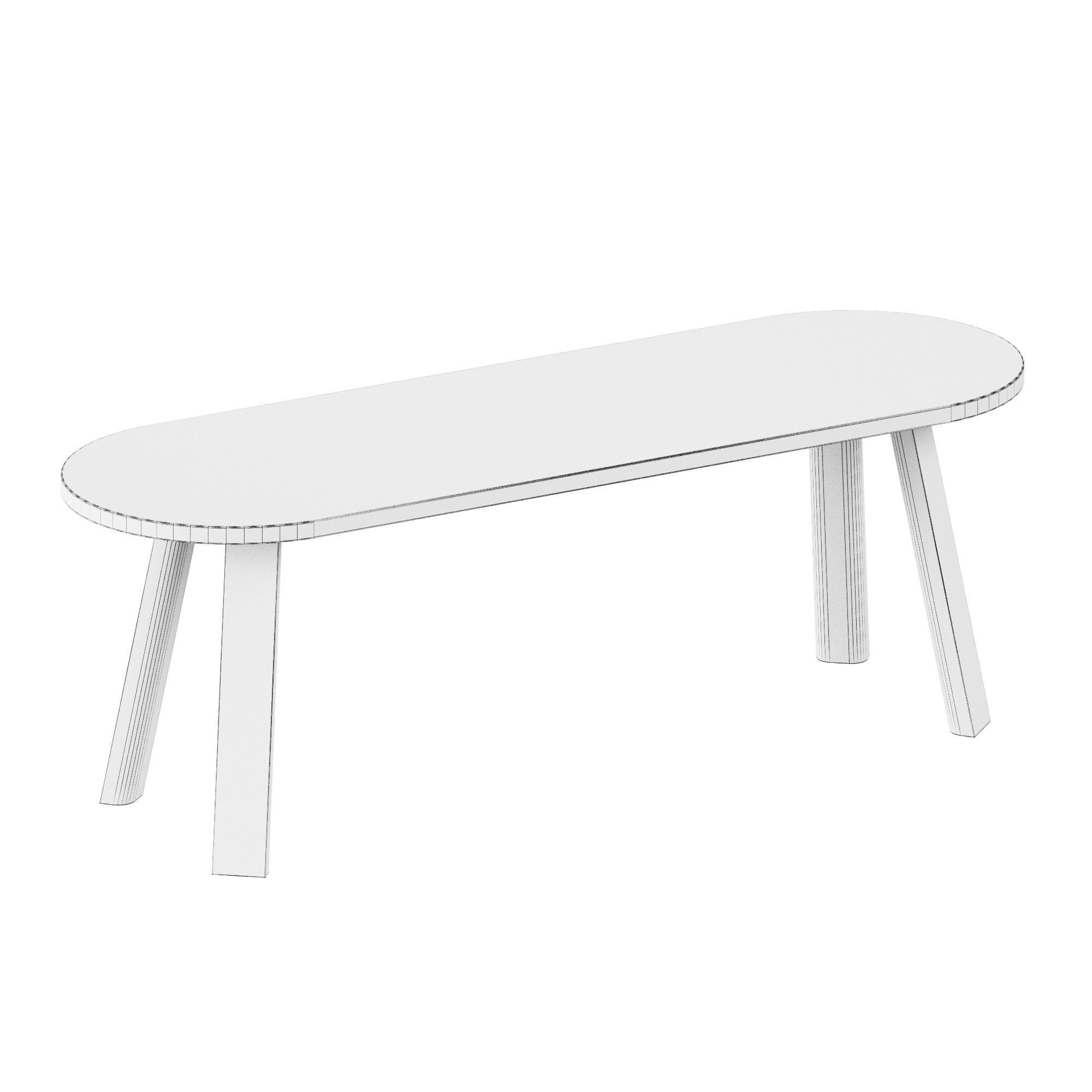 Side Table Large BuzziMilk by BuzziSpace 3D model_1