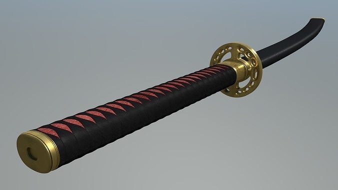 Katana With Sheath Sword 3D model