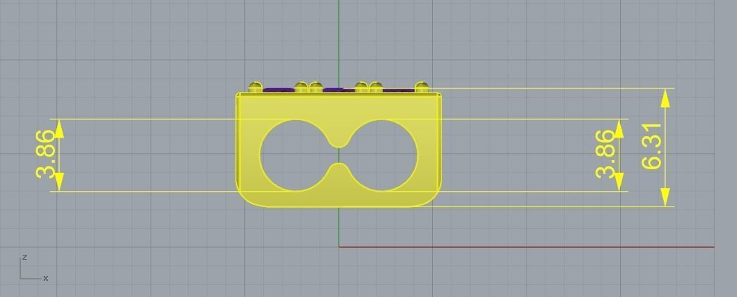 761 Insert for bracelet Panther 3D print model_6