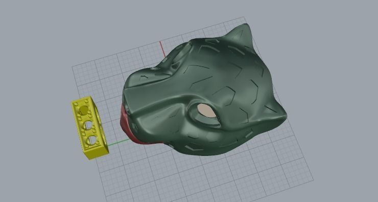 761 Insert for bracelet Panther 3D print model_9