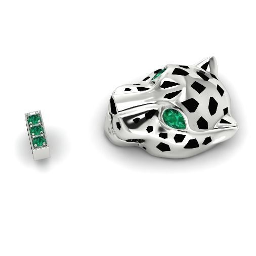 761 Insert for bracelet Panther 3D print model_1