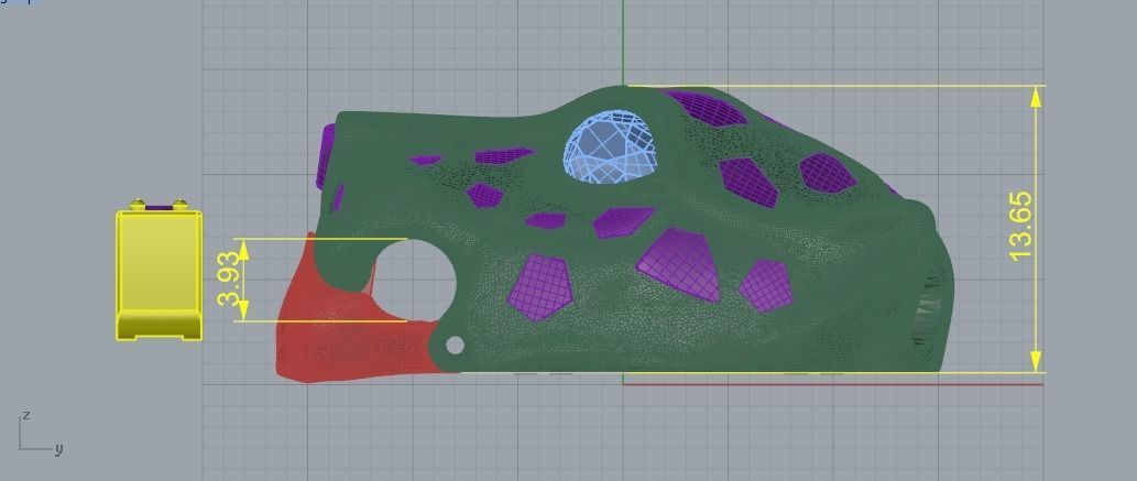 761 Insert for bracelet Panther 3D print model_7