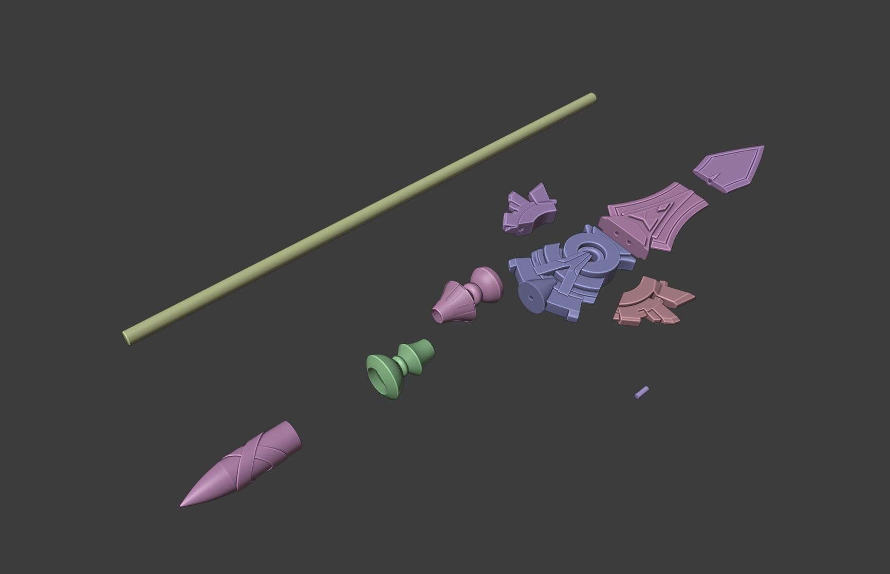 Skyward Spine - STL - Genshin Impact 3D print model_2