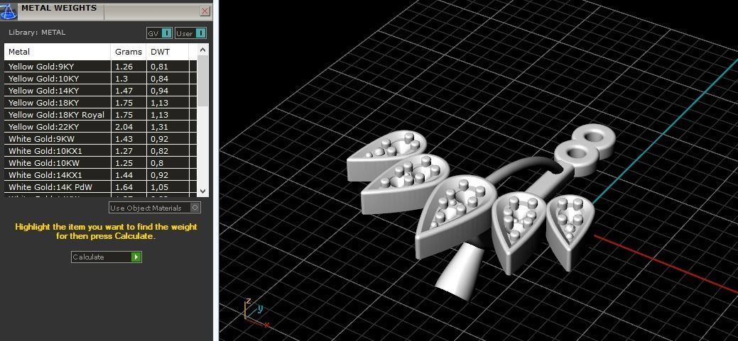 Earrings 753 3D print model_3